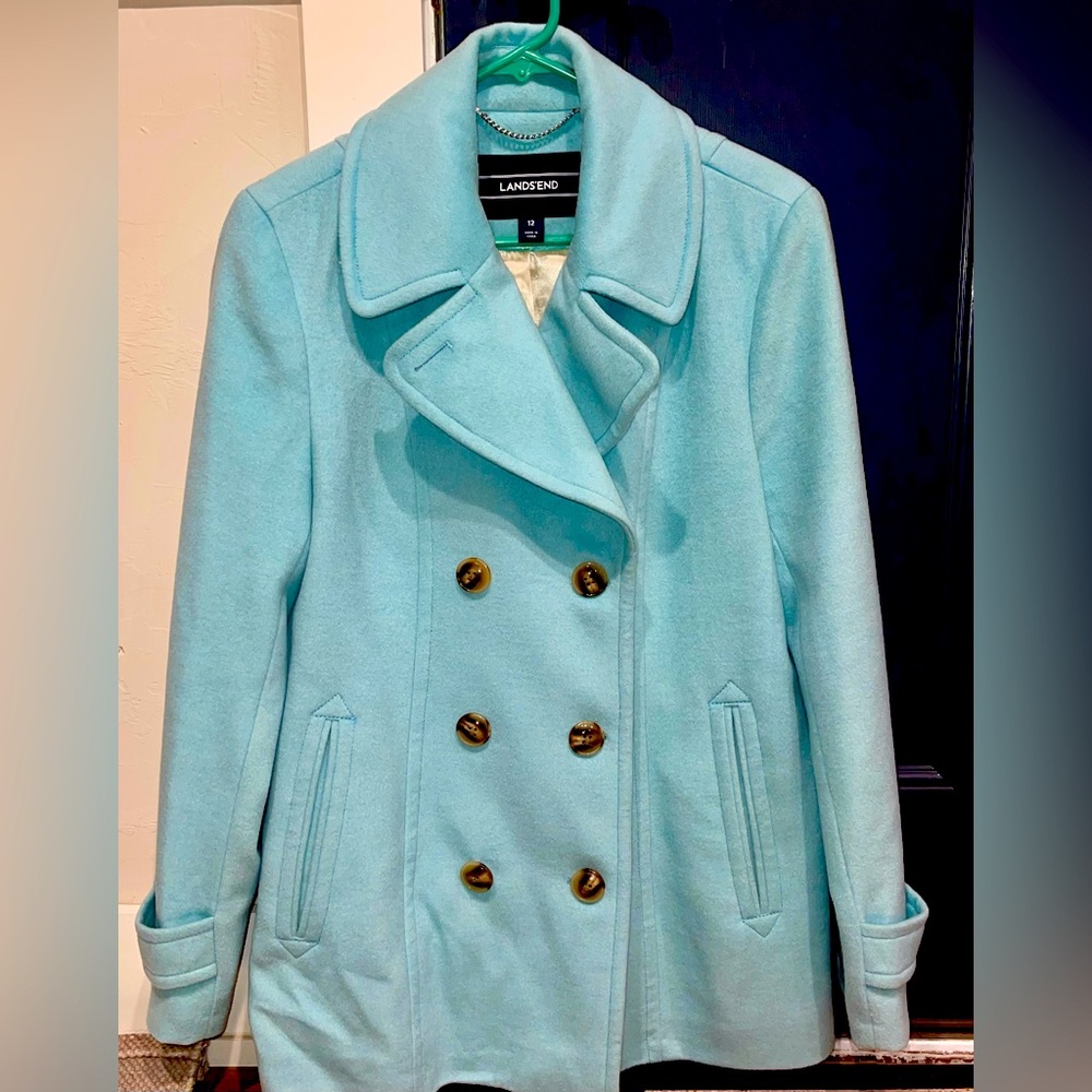 Ladies Lands End Pea Coat
